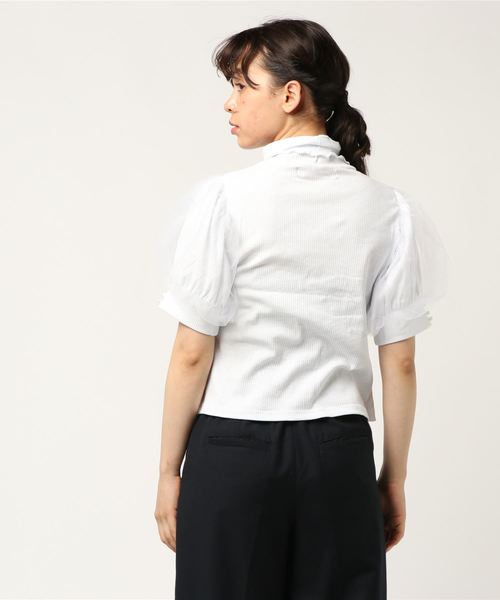 Swankiss（スワンキス）の「RS twinkle TOPS（Tシャツ/カットソー・レディース・ホワイト/ピンク/ブラック・FREE）」の5枚目の写真