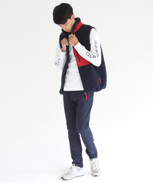 coen(コーエン)の「微光沢5ポケットスリムテーパードパンツ(スマートフォンポケット搭載)(その他パンツ・メンズ・ベージュ/ネイビー/オリーブ・MEDIUM/SMALL/LARGE/X-LARGE)」の22枚目の写真