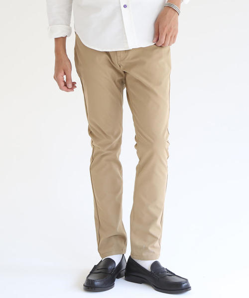 coen(コーエン)の「微光沢5ポケットスリムテーパードパンツ(スマートフォンポケット搭載)(その他パンツ・メンズ・ベージュ/ネイビー/オリーブ・MEDIUM/SMALL/LARGE/X-LARGE)」の18枚目の写真