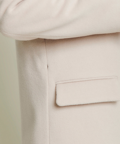 The Virgnia（ザ ヴァージニア）の「共布ベルト付きカラーチェスターコート（チェスターコート・レディース・ベージュ/サックスブルー/ラベンダー・38/36）」の15枚目の写真