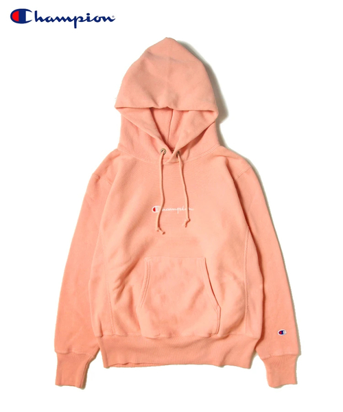 Champion（チャンピオン）の「CHAMPION/チャンピオン リバースイーブスウェットパーカー･C3-N106（パーカー・メンズ・カーキ/ピンク/ブルー・M/L）」の3枚目の写真