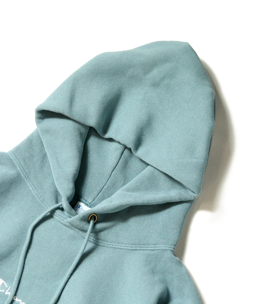 Champion（チャンピオン）の「CHAMPION/チャンピオン リバースイーブスウェットパーカー･C3-N106（パーカー・メンズ・カーキ/ピンク/ブルー・M/L）」の9枚目の写真