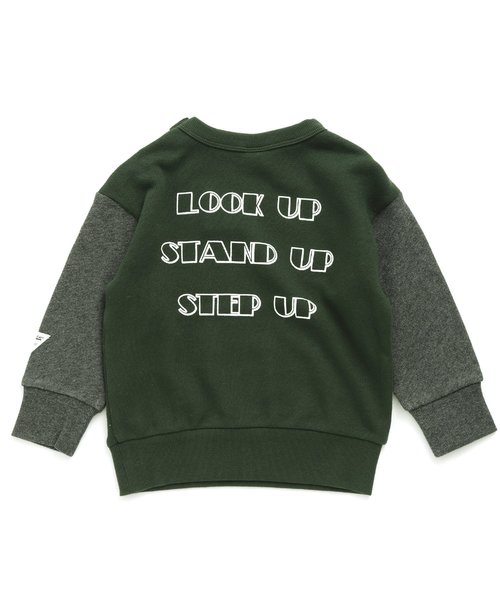 BREEZE（ブリーズ）の「袖切替トレーナー（スウェット・キッズ・カーキ/ネイビー/キナリ・80/90/110/140/130/120/100）」の5枚目の写真