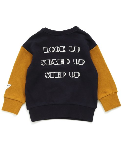 BREEZE（ブリーズ）の「袖切替トレーナー（スウェット・キッズ・カーキ/ネイビー/キナリ・80/90/110/140/130/120/100）」の9枚目の写真