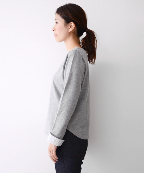 URBAN RESEARCH DOORS WOMENS（アーバンリサーチ ドアーズ ウィメンズ）の「FORK&SPOON　Marine Boat Neck（Tシャツ/カットソー・レディース・ボルドー/トップグレー/ネイビー/オリーブ/オフホワイト/イエロー・ONE）」の13枚目の写真