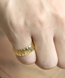 【YArKA/ヤーカ】silver925 3d stripe ring[ritta]/立体ストライプリング シルバー925