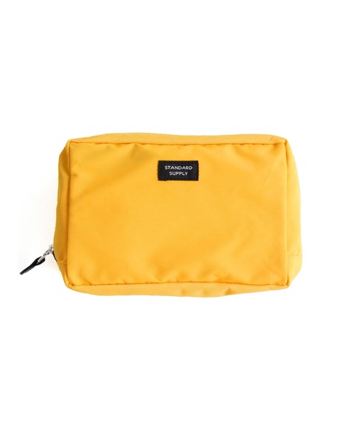 STANDARD SUPPLY（スタンダードサプライ）の「スタンダードサプライ / SIMPLICITY シンプリシティ / SQUARE POUCH L スクエアポーチL（ポーチ・レディース・ホワイト/ブラック/ベージュ/グレー/イエロー/ダークネイビー/ダークパープル/グリーン/チャコールグレー/モカ/ブルー/サファリグリーン/レンガ/マスタード/レッド/グリーン系その他/コーラルピンク/ストーン/サンドベージュ/オレンジ/ライトグレー系/ダークブラウン/キナリ/コバルトブルー/アイボリー/ケリーグリーン・FREE）」の20枚目の写真