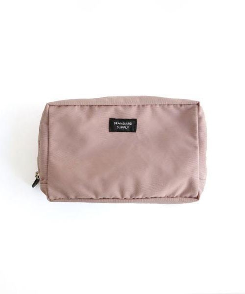 STANDARD SUPPLY（スタンダードサプライ）の「スタンダードサプライ / SIMPLICITY シンプリシティ / SQUARE POUCH L スクエアポーチL（ポーチ・レディース・ホワイト/ブラック/ベージュ/グレー/イエロー/ダークネイビー/ダークパープル/グリーン/チャコールグレー/モカ/ブルー/サファリグリーン/レンガ/マスタード/レッド/グリーン系その他/コーラルピンク/ストーン/サンドベージュ/オレンジ/ライトグレー系/ダークブラウン/キナリ/コバルトブルー/アイボリー/ケリーグリーン・FREE）」の22枚目の写真