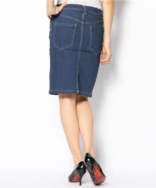 NANO universe(ナノユニバース)の「【VERY12月号掲載 】FF/デニムペンシルスカート(デニムスカート・レディース・インディゴブルー・36/38)」の3枚目の写真