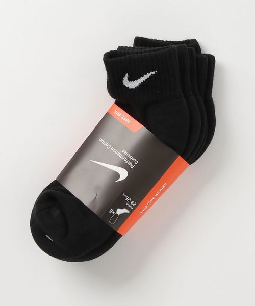 NIKE(ナイキ)の「WEGO/【3点セット】NIKE ソックス(ソックス/靴下・レディース・ホワイト/ブラック/その他・SMALL)」の1枚目の写真