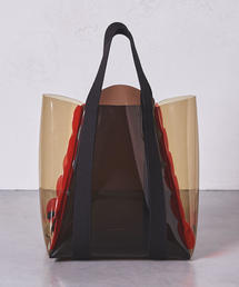 【未使用級】LUDLOW　PVCトートバッグ　ゾウ　チェック柄 未使用級】LUDLOW PVCトートバッグ ゾウ チェック柄