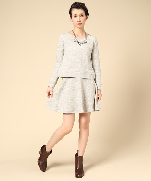 BEAMS LIGHTS Women's（ビームスライツ ウィメンズ）の「BEAMS LIGHTS / 裏毛フレアスカート（スカート・レディース・オフホワイト/グレー/ネイビー・36/38）」の11枚目の写真