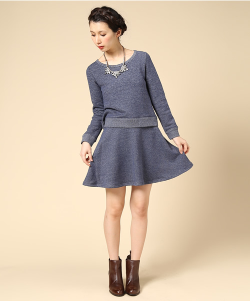 BEAMS LIGHTS Women's（ビームスライツ ウィメンズ）の「BEAMS LIGHTS / 裏毛フレアスカート（スカート・レディース・オフホワイト/グレー/ネイビー・36/38）」の12枚目の写真