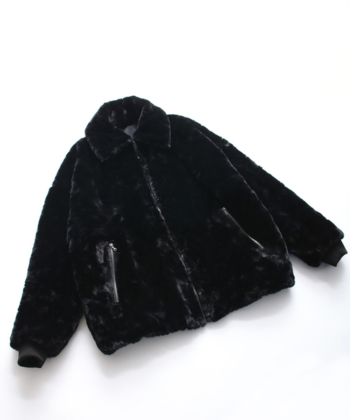 SHAREEF(シャリーフ)の「FUR JACKET(ブルゾン・メンズ・ブラック/ブラウン・3/2/1)」の6枚目の写真