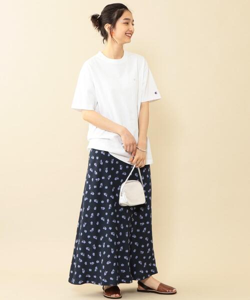 BEAUTY&YOUTH UNITED ARROWS（ビューティーアンドユースユナイテッドアローズ）の「BY フラワープリントマキシスカート 3（スカート・レディース・ネイビー/レッド・LARGE/SMALL/MEDIUM）」の3枚目の写真