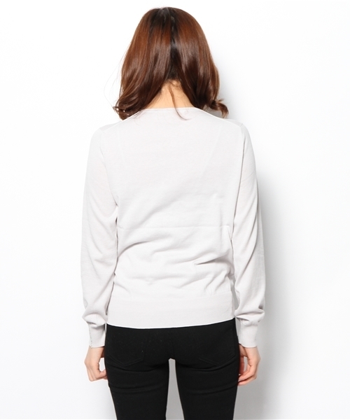 GALLARDAGALANTE(ガリャルダガランテ)の「シルクコットンBASICカーディガン(カーディガン/ボレロ・レディース・ブルー/ライトグレー/ネイビー/イエロー・FREE)」の7枚目の写真