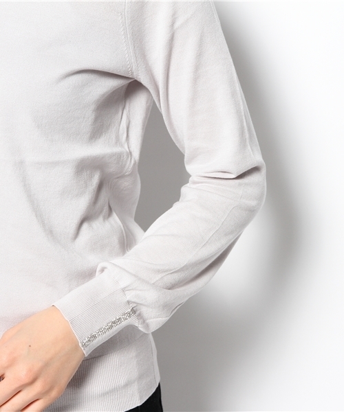 GALLARDAGALANTE(ガリャルダガランテ)の「シルクコットンBASICカーディガン(カーディガン/ボレロ・レディース・ブルー/ライトグレー/ネイビー/イエロー・FREE)」の13枚目の写真