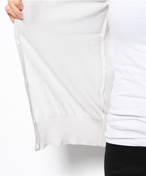 GALLARDAGALANTE(ガリャルダガランテ)の「シルクコットンBASICカーディガン(カーディガン/ボレロ・レディース・ブルー/ライトグレー/ネイビー/イエロー・FREE)」の11枚目の写真