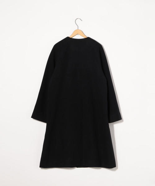 coen（コーエン）の「【WEB限定 着丈100～102㎝】イタリアンリサイクルウールノーカラーロングコート(ネイビー)（その他アウター・レディース・ネイビー・LARGE/MEDIUM）」の21枚目の写真