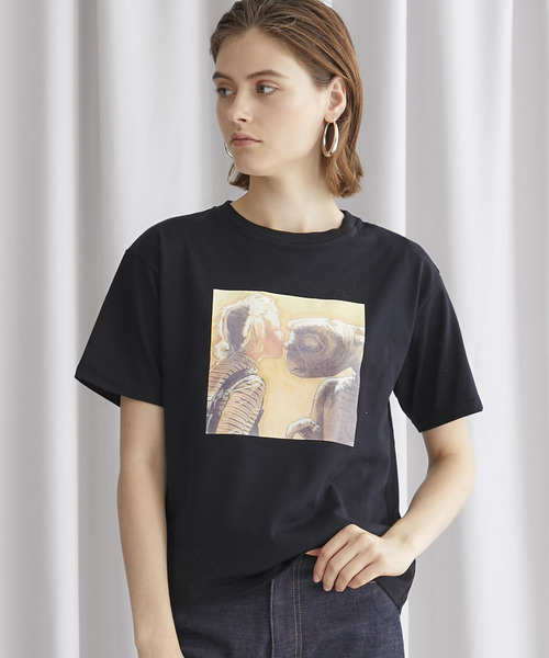 MUVEIL E.T. プリント Tシャツ MUVEIL（ミュベール）の「【MUVEIL(ミュベール)】E.T.プリントTシャツ