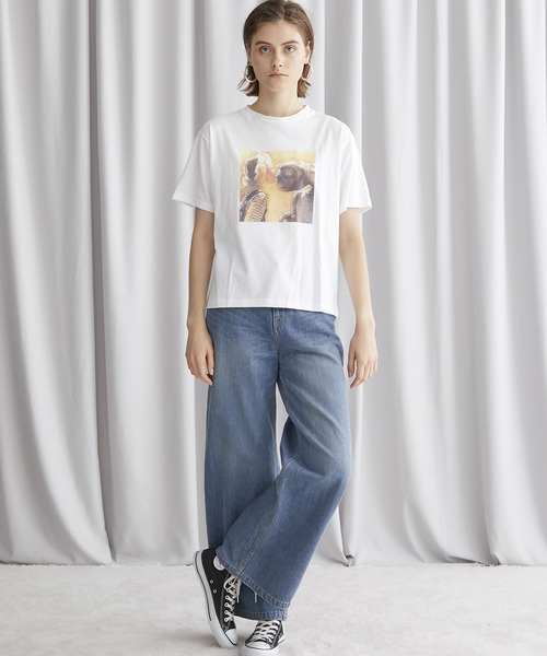 MUVEIL E.T. プリント Tシャツ MUVEIL（ミュベール）の「【MUVEIL(ミュベール)】E.T.プリントTシャツ