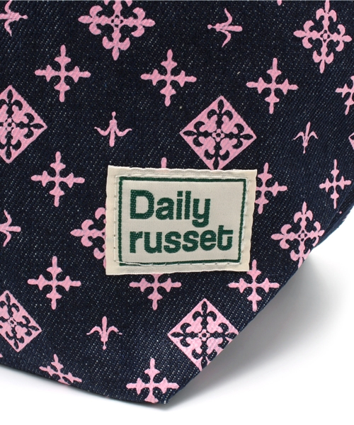Daily russet（デイリー ラシット）の「デニムモノグラムトート
