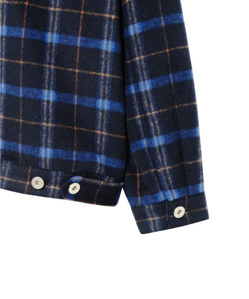 Candy Stripper（キャンディストリッパー）の「FINE CHECK ジャケット（その他アウター・レディース・ブラウン/ブルー/グリーン・1/2）」の5枚目の写真