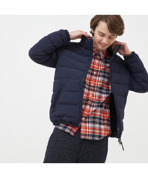 AIGLE（エーグル）の「撥水 チューブダウン スタンドカラー ジャケット（ダウンジャケット/コート・メンズ・カーキ/ワイン/ダークネイビー・SMALL/MEDIUM/LARGE/X-LARGE）」の3枚目の写真