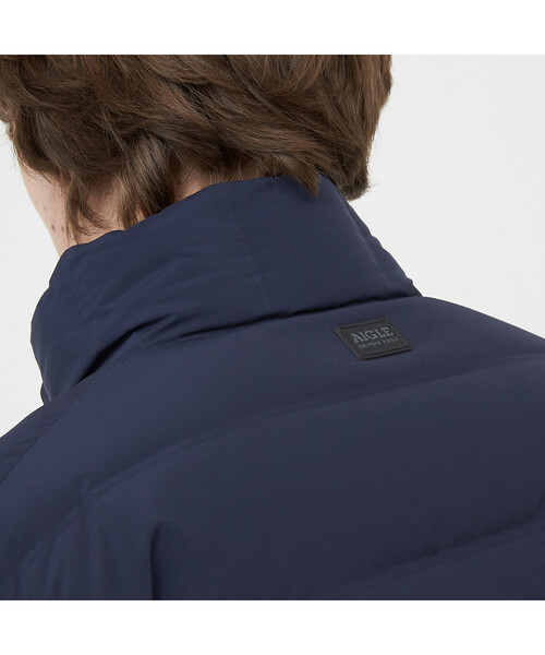 AIGLE（エーグル）の「撥水 チューブダウン スタンドカラー ジャケット（ダウンジャケット/コート・メンズ・カーキ/ワイン/ダークネイビー・SMALL/MEDIUM/LARGE/X-LARGE）」の18枚目の写真