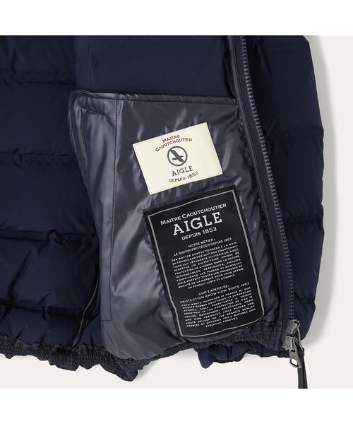 AIGLE（エーグル）の「撥水 チューブダウン スタンドカラー ジャケット（ダウンジャケット/コート・メンズ・カーキ/ワイン/ダークネイビー・SMALL/MEDIUM/LARGE/X-LARGE）」の22枚目の写真