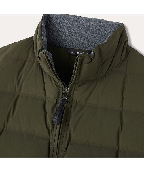 AIGLE（エーグル）の「撥水 チューブダウン スタンドカラー ジャケット（ダウンジャケット/コート・メンズ・カーキ/ワイン/ダークネイビー・SMALL/MEDIUM/LARGE/X-LARGE）」の7枚目の写真