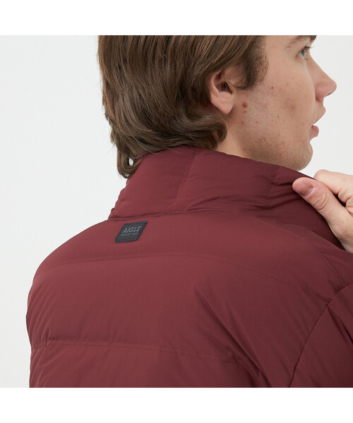 AIGLE（エーグル）の「撥水 チューブダウン スタンドカラー ジャケット（ダウンジャケット/コート・メンズ・カーキ/ワイン/ダークネイビー・SMALL/MEDIUM/LARGE/X-LARGE）」の13枚目の写真
