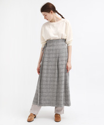 RNA-N（アールエヌエーエヌ）の「G0989 シルクリネン先染めラップスカート（スカート）」