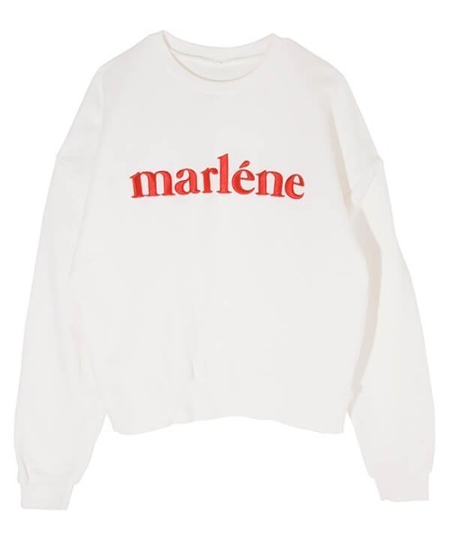 EIMY ISTOIRE（エイミーイストワール）の「ドットスカーフ付きロゴスエットプルオーバー（スウェット・レディース・ホワイト/ブラック/ベージュ/ネイビー/ピンク・FREE）」の10枚目の写真