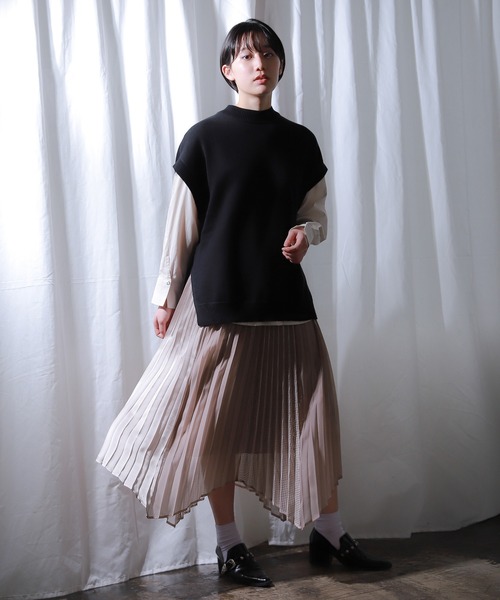 PAGEBOY(ページボーイ)の「イソザイシアープリーツスカート(スカート・レディース・オフホワイト/ブラック/パープル・FREE)」の20枚目の写真