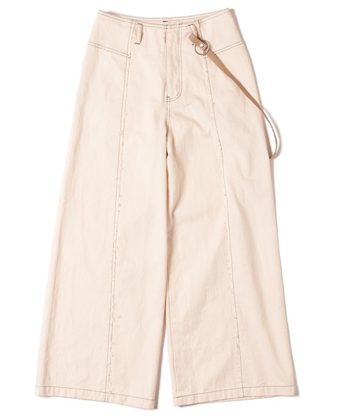 LAYMEE（レイミー）の「Fond pants / フォンドパンツ（チノパンツ・レディース・ホワイト/ピンク・FREE）」の3枚目の写真