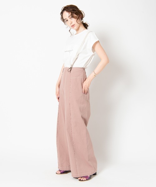 LAYMEE（レイミー）の「Fond pants / フォンドパンツ（チノパンツ・レディース・ホワイト/ピンク・FREE）」の13枚目の写真