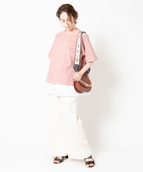 LAYMEE（レイミー）の「Fond pants / フォンドパンツ（チノパンツ・レディース・ホワイト/ピンク・FREE）」の11枚目の写真