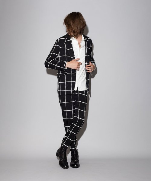NO ID.（ノーアイディ）の「【NO ID.】Check 2B Jacket / チェック 2ボタン ジャケット（テーラードジャケット・メンズ・ネイビー/グレー/ブラック・1/2/3）」の2枚目の写真