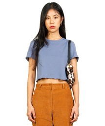 【oneninenineone 】ピマコットン クロップティーシャツ