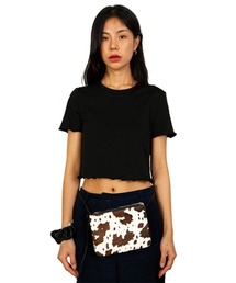 【oneninenineone 】ピマコットン クロップティーシャツ