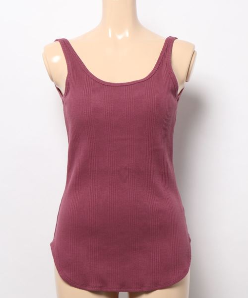 LOWRYS FARM（ローリーズファーム）の「バックオープンタンク　879404（タンクトップ・レディース・チャコールグレー/ブラウン/ピンク/アイボリー・FREE）」の9枚目の写真