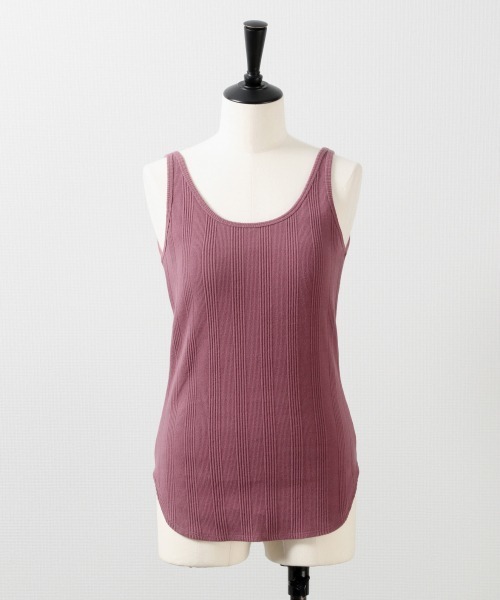 LOWRYS FARM（ローリーズファーム）の「バックオープンタンク　879404（タンクトップ・レディース・チャコールグレー/ブラウン/ピンク/アイボリー・FREE）」の19枚目の写真