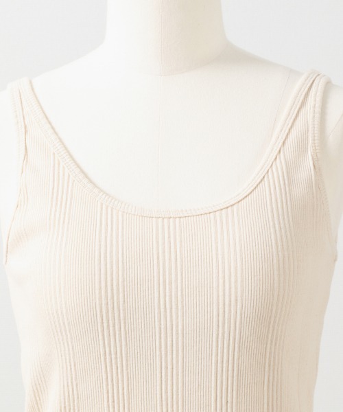 LOWRYS FARM（ローリーズファーム）の「バックオープンタンク　879404（タンクトップ・レディース・チャコールグレー/ブラウン/ピンク/アイボリー・FREE）」の14枚目の写真