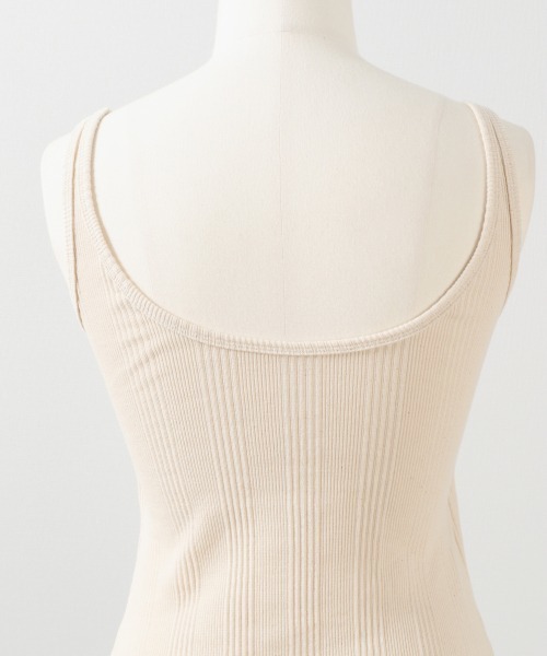 LOWRYS FARM（ローリーズファーム）の「バックオープンタンク　879404（タンクトップ・レディース・チャコールグレー/ブラウン/ピンク/アイボリー・FREE）」の11枚目の写真