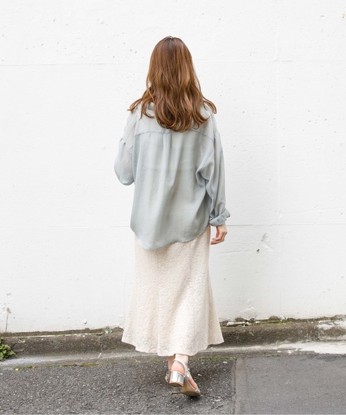 flower(フラワー)の「プレイフルレーススカート(スカート・レディース・アイボリー/ブルー/ピンク・FREE)」の14枚目の写真