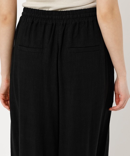 AZUL by moussy（アズールバイマウジー）の「LINEN WIDE PANTS/リネンワイドパンツ（その他パンツ・レディース・キャメル/ブラック/ライトベージュ・SMALL/MEDIUM）」の14枚目の写真
