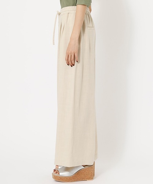 AZUL by moussy（アズールバイマウジー）の「LINEN WIDE PANTS/リネンワイドパンツ（その他パンツ・レディース・キャメル/ブラック/ライトベージュ・SMALL/MEDIUM）」の18枚目の写真