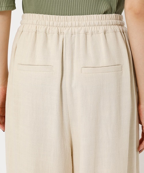 AZUL by moussy（アズールバイマウジー）の「LINEN WIDE PANTS/リネンワイドパンツ（その他パンツ・レディース・キャメル/ブラック/ライトベージュ・SMALL/MEDIUM）」の21枚目の写真