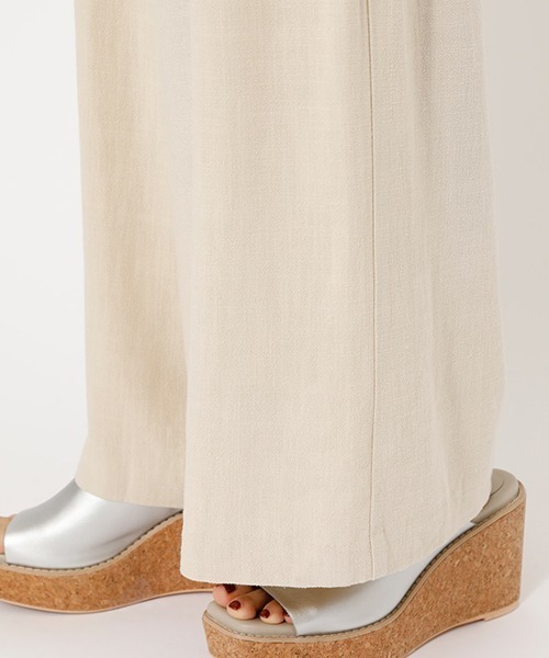 AZUL by moussy（アズールバイマウジー）の「LINEN WIDE PANTS/リネンワイドパンツ（その他パンツ・レディース・キャメル/ブラック/ライトベージュ・SMALL/MEDIUM）」の22枚目の写真